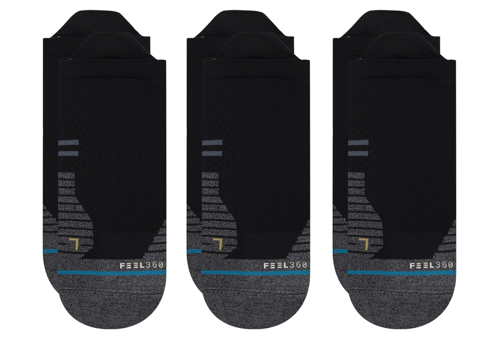 Stance Lot de 3 paires Run Light Tab Chaussettes