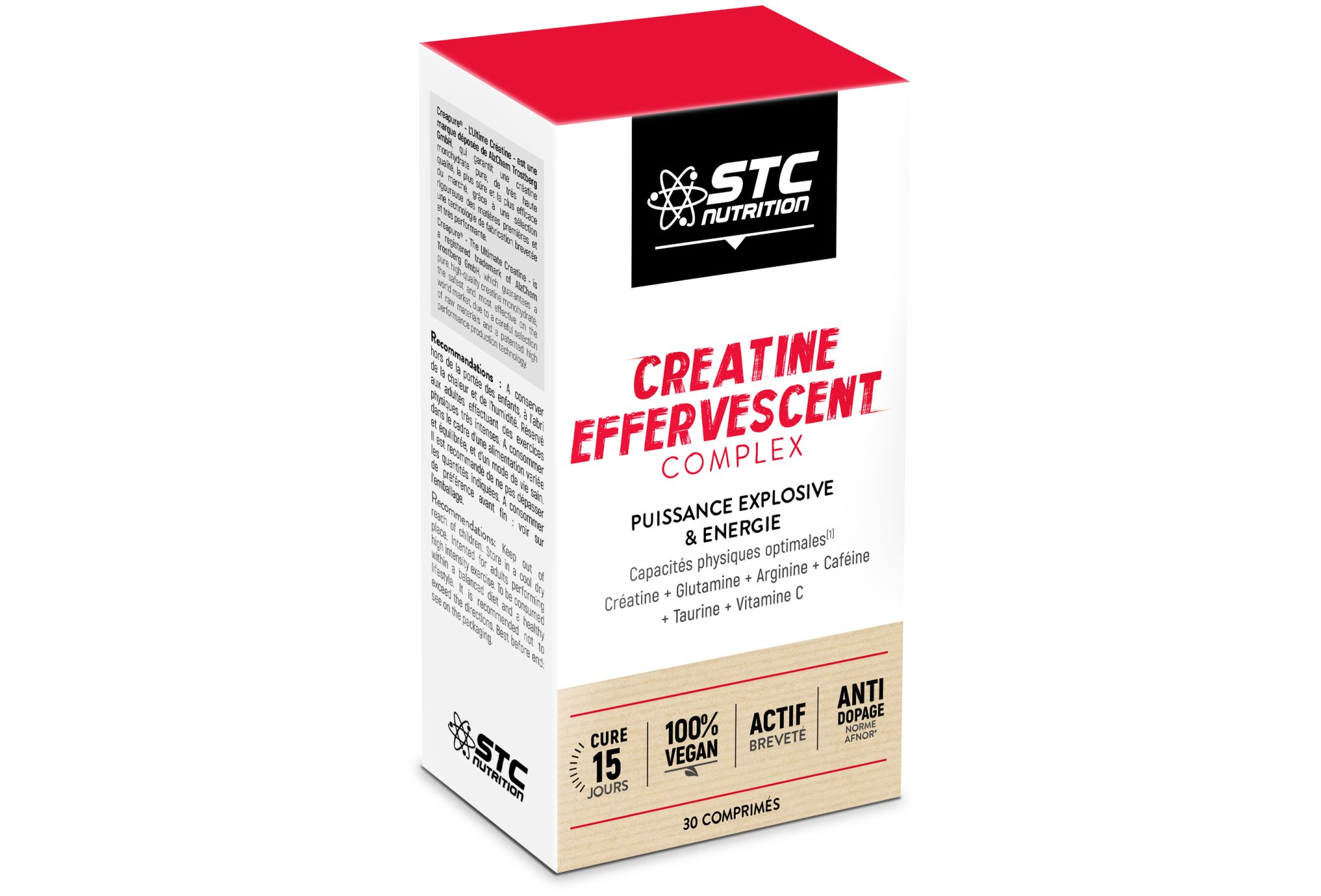 STC Nutrition Créatine Effervescent Complex Diététique Compléments