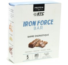 STC Nutrition Etui 5 Barres Iron Force Bar Chocolat Praliné