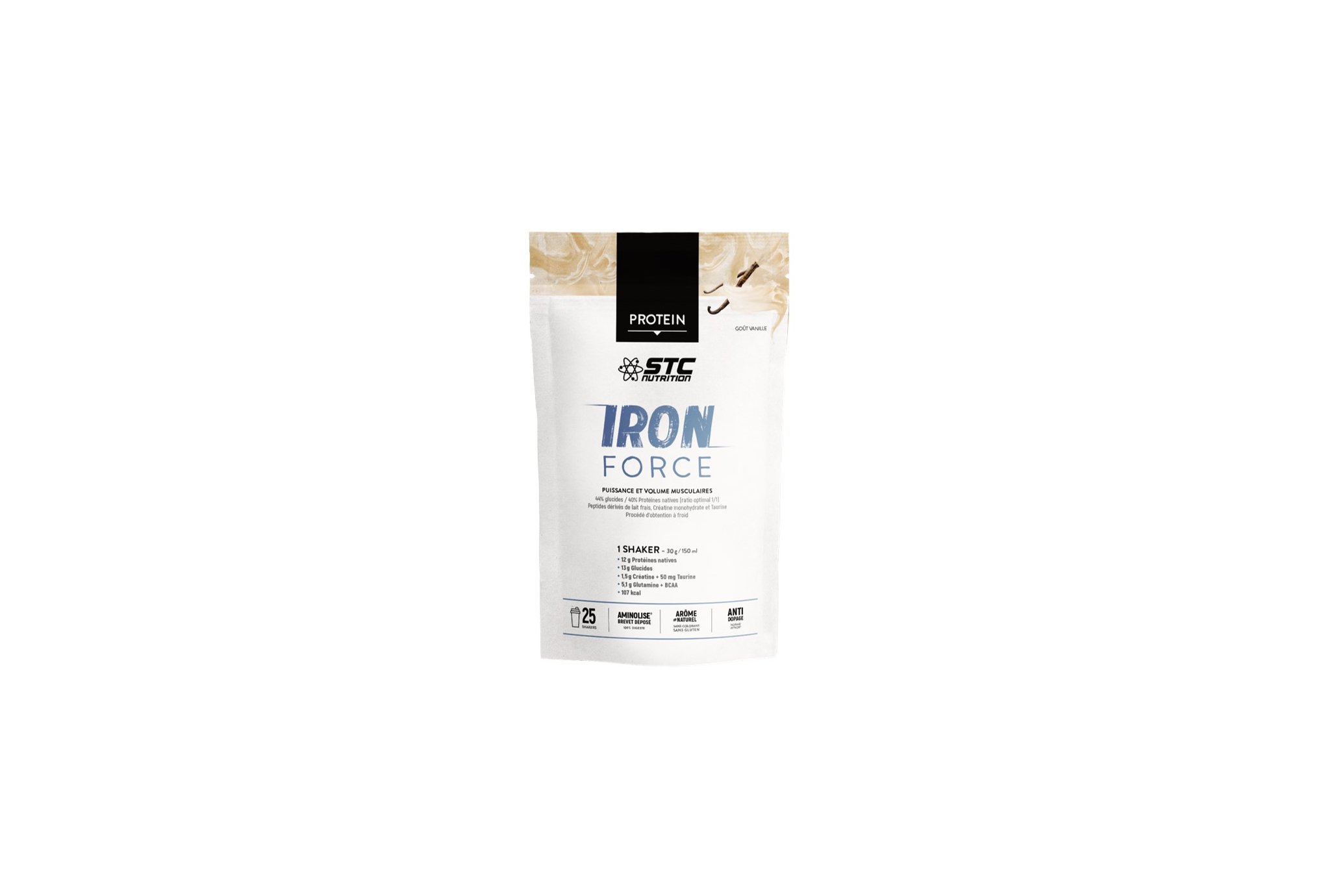 STC Nutrition Iron Force Protein 750 gr - vanille Diététique Protéines / récupération