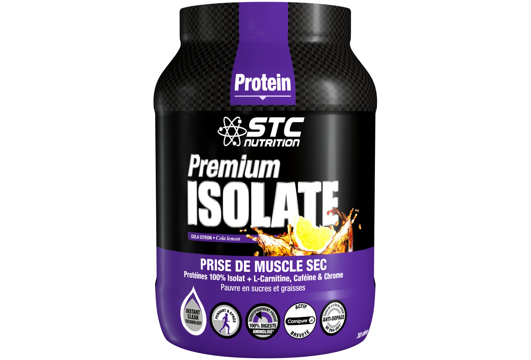 STC Nutrition Premium Isolate 750 g - Cola/Citron Diététique Protéines / récupération