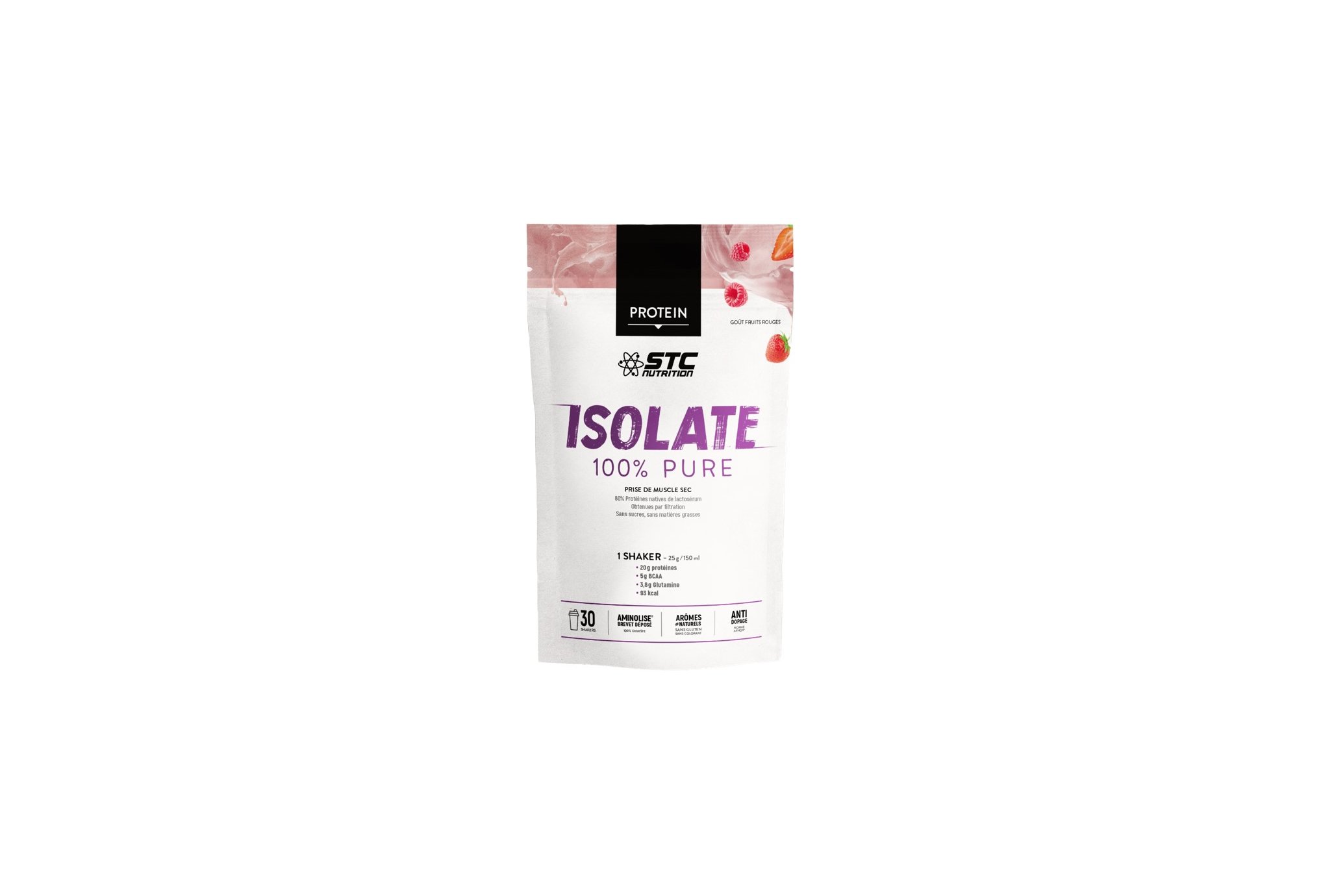 STC Nutrition Premium Isolate 750 g - Fruits rouges Diététique Protéines / récupération