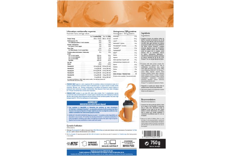 STC Nutrition Whey Pure Premium Protein caramel beurre sal 750 g