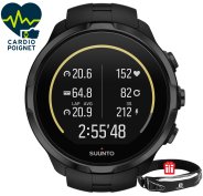 Suunto Pack Spartan Sport Wrist HR All Black + Ceinture Salomon