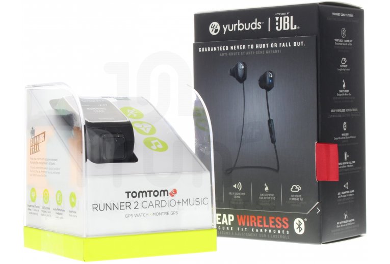 Tomtom Tunner 2 Cardio + Music - Auriculares JBL Yurbuds - Large