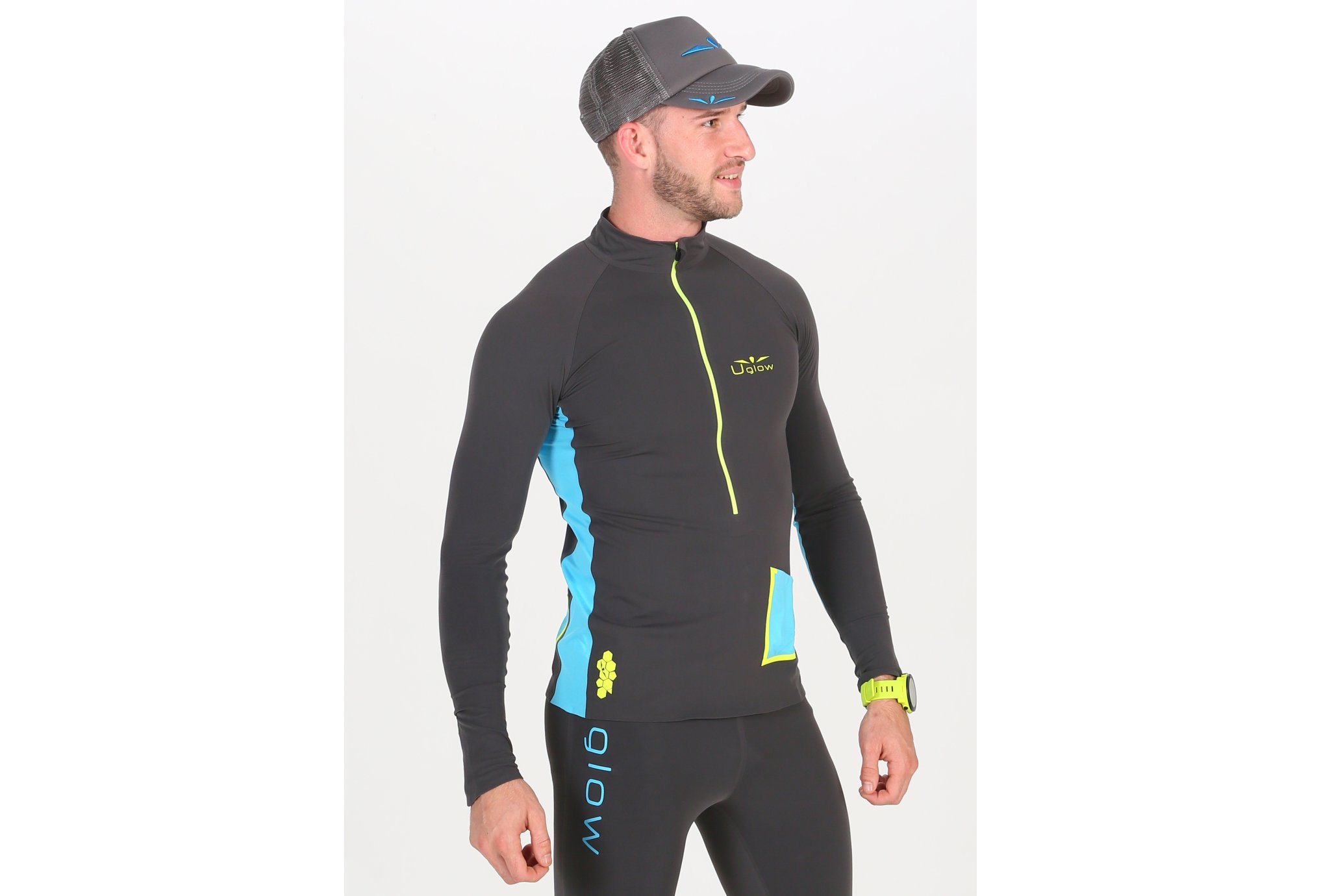 Uglow Brush Winter 3/4 Zip M Diététique Vêtements homme