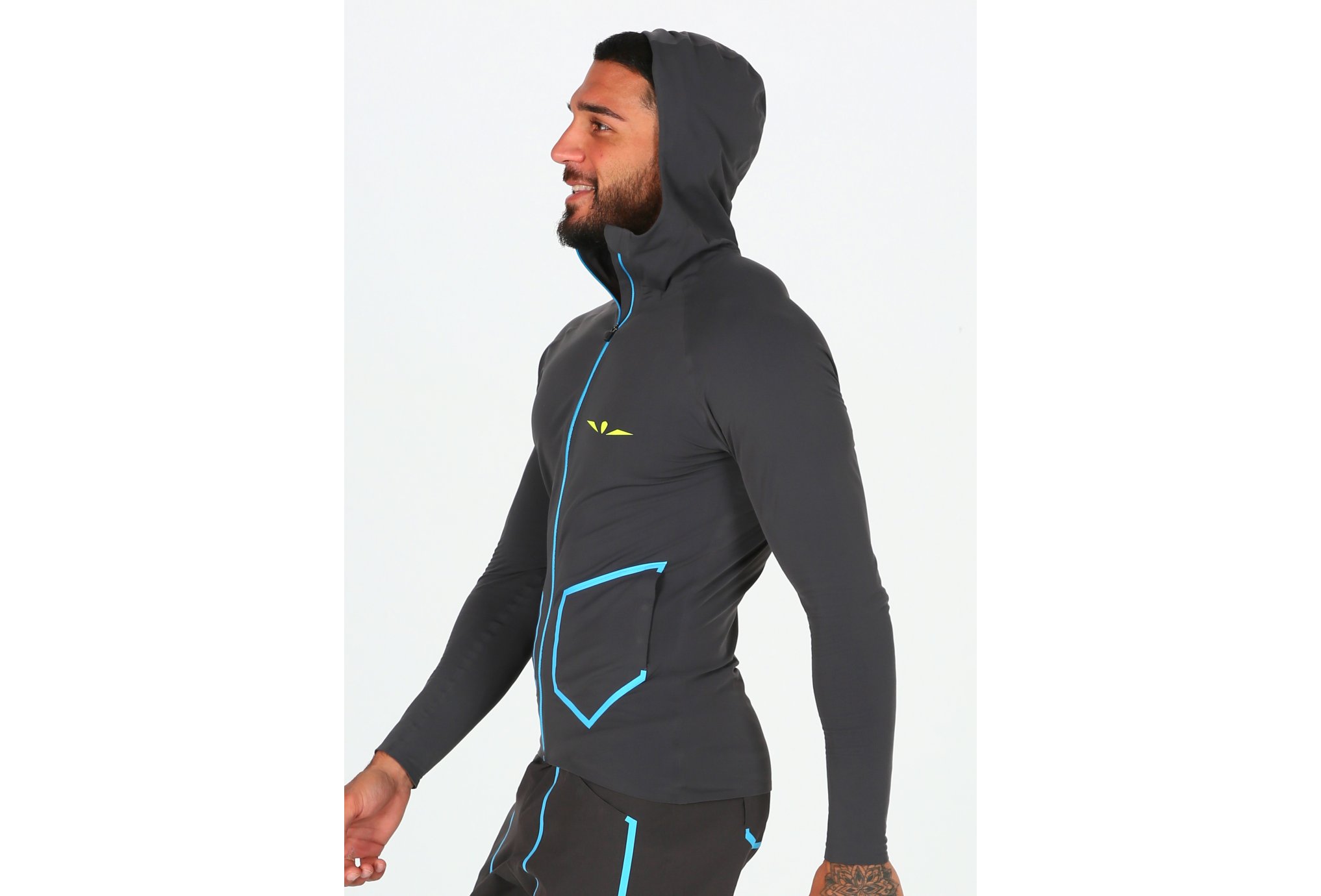 Uglow Hooded Zip M vêtement running homme
