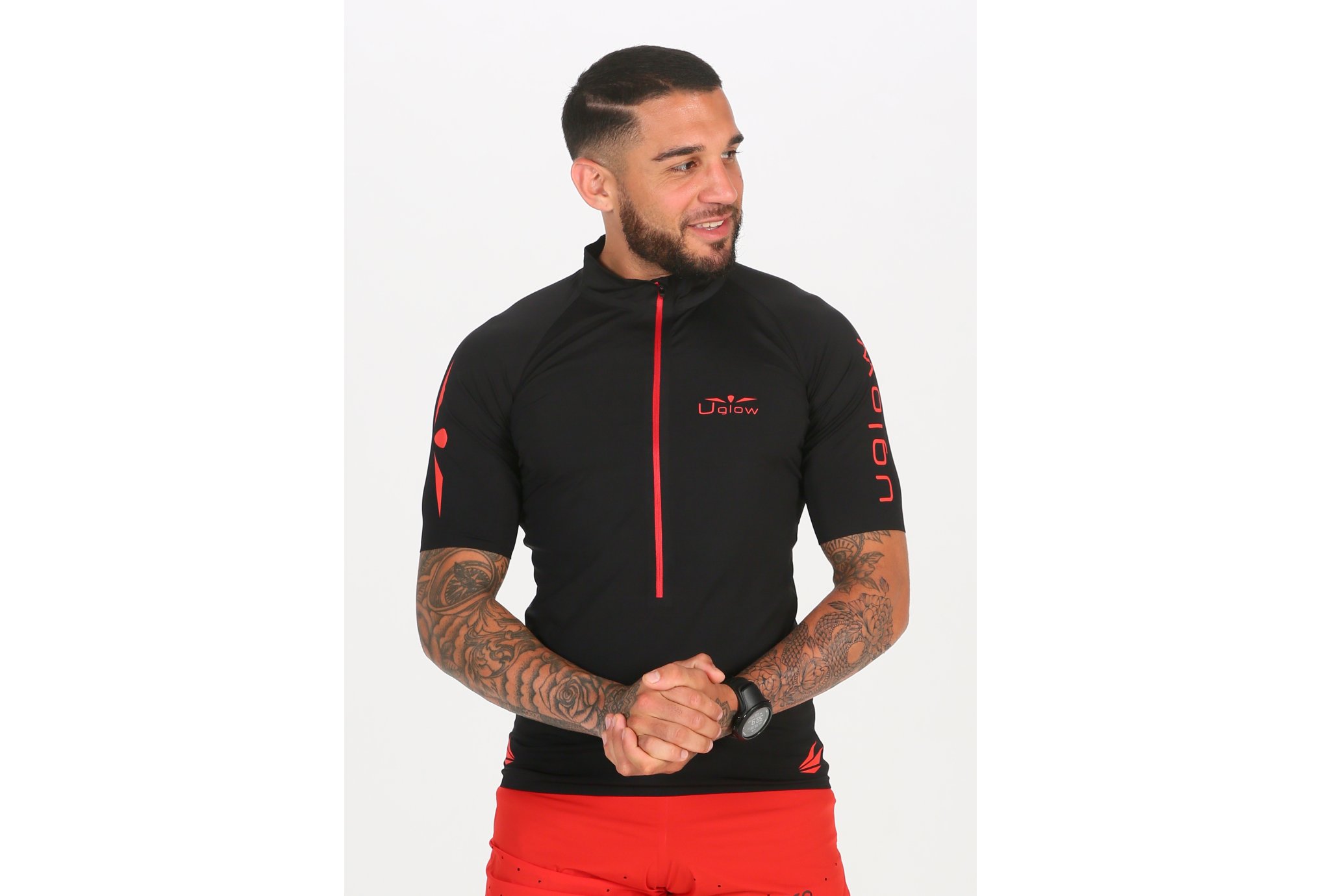 Uglow Ultra 3/4 Zip M vêtement running homme