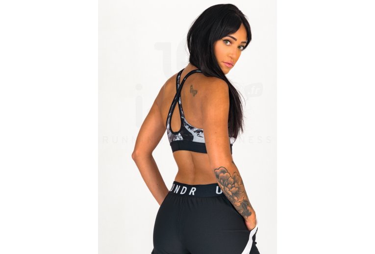 Under Armour sujetador Armour Mid Crossback Printed