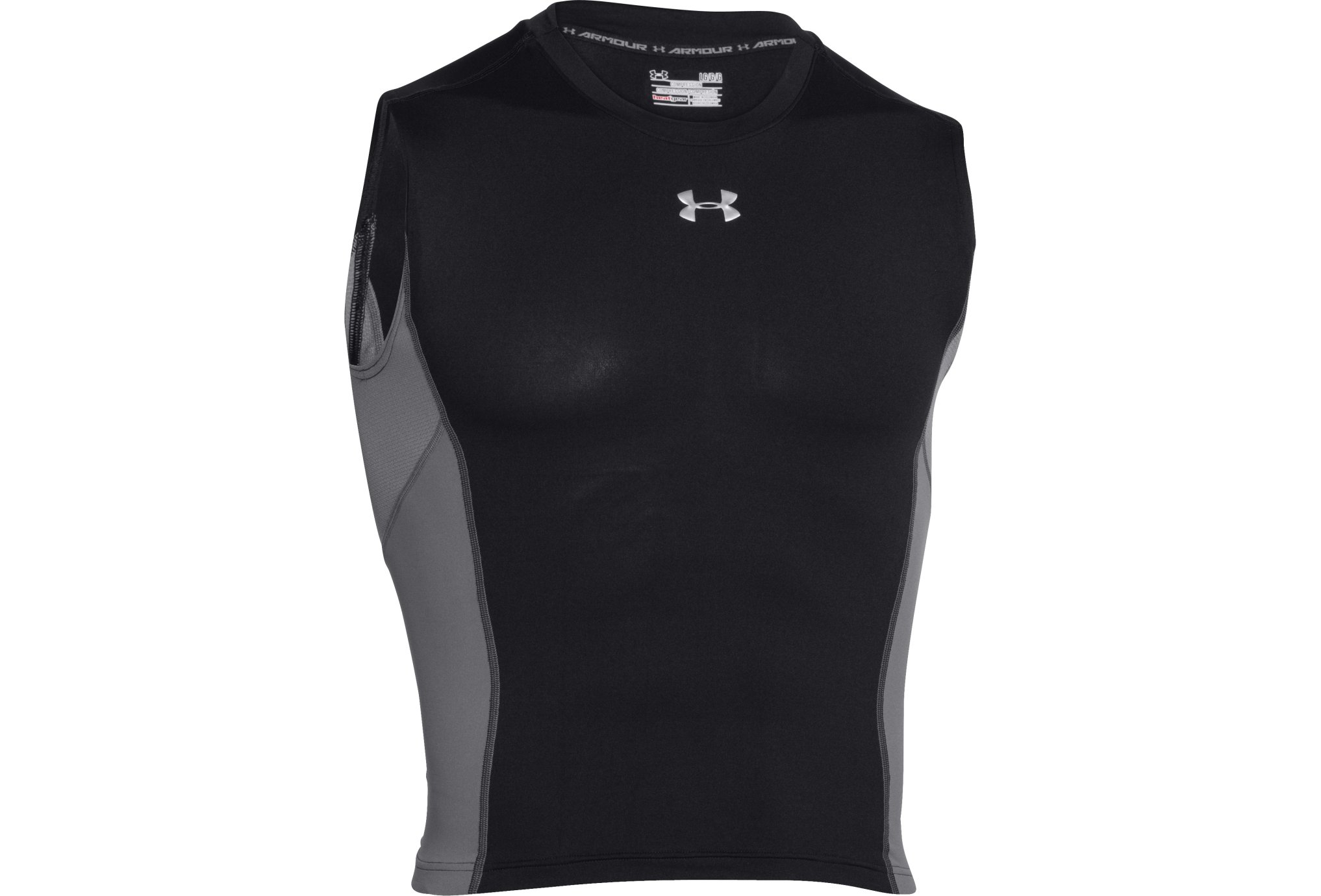 Under Armour Débardeur HeatGear ArmourStretch M homme Noir pas cher
