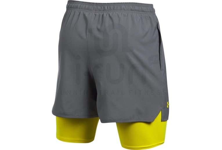 Under Armour Pantaln corto Qualifier 2 en 1