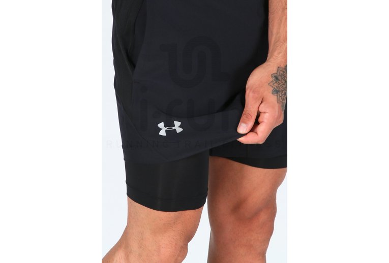 Under Armour Pantal�n corto Qualifier Speedpocket 2 en 1