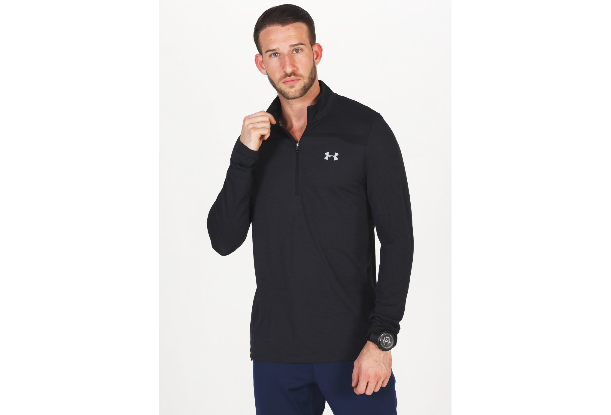 Under Armour Seamless 1/2 Zip M vêtement running homme