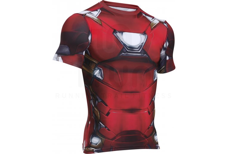 Under Armour Camiseta manga corta Compression Alter Iron Man en promoción | Hombre Carrera Under Armour Ropa